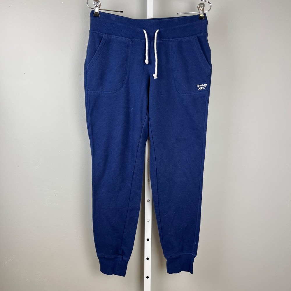 Reebok Jogger Sweatpants Mens S Navy Blue‎ Althetic Casual Athleisure